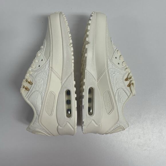 Nike Air Max 90 Sail Slawn FD6492 100 Size 14 White Gold Artist Limited Rare main image 5